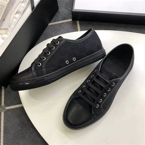 gucci - 426186_kqwm0|Buy Gucci GG Canvas Low 'Grey Black' .